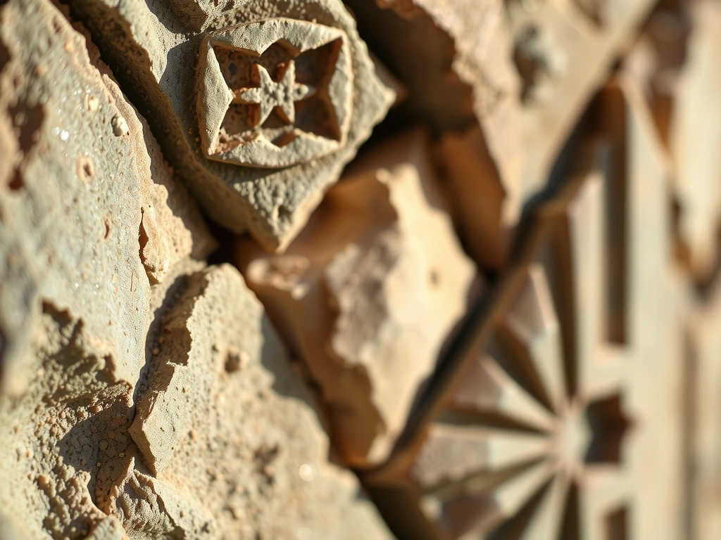 Textured stone design element